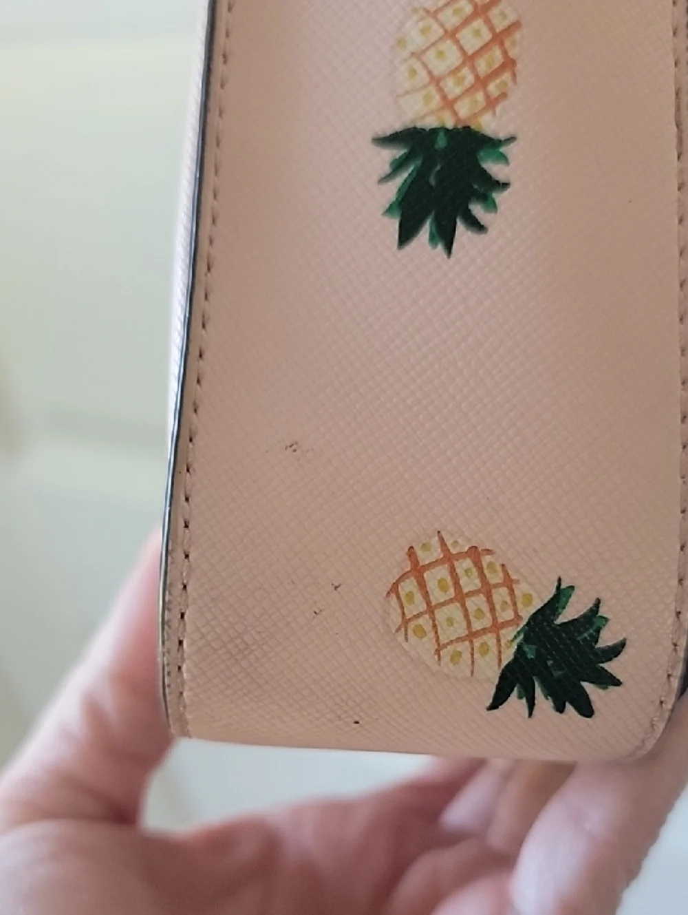kate spade Pink Pineapple Print Top-Handle Crossbody